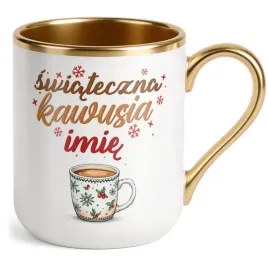 kubek-premium-zloty-personalizowany-swiateczna-kawusia-prezent