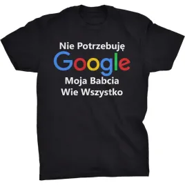 nie-potrzebuje-google-koszulka-babcia-prezent
