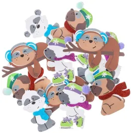 naklejki-piankowe-brokatowe-3d-swiateczne-scrapbooking-dpcraft-zwierzaki