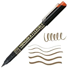 pisak-pedzelkowy-brush-pen-kuretake-mangaka-flexible-black-fine-sepia