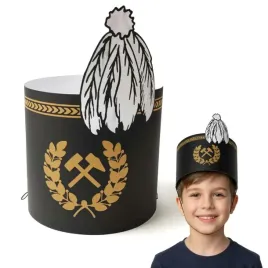 czapka-papierowa-barborka-czako-czarno-bialy-26x55-cm