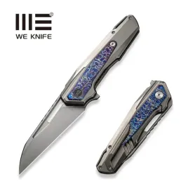 noz-skladany-we-knife-falcaria-polished-flamed-titanium-polished-bead-blas