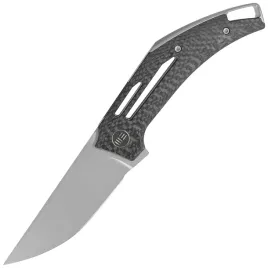 noz-skladany-we-knife-speedliner-twill-carbon-fiber-silver-bead-blasted-cp