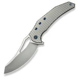 noz-skladany-we-knife-epaulette-titanium-polished-bead-blasted-m390-by-gav