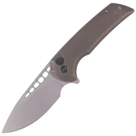 noz-skladany-we-knife-mini-malice-bronze-titanium-silver-bead-blasted-cpm