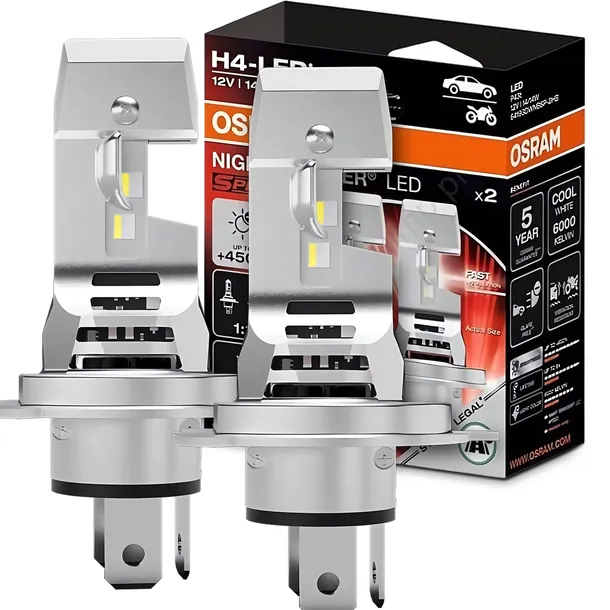ŻARÓWKI OSRAM H4 LED LEDOWE NIGHT BREAKER HOMOLOGACJA STREET LEGAL 6000K