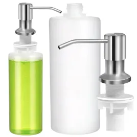 dozownik-srebrny-plynu-do-naczyn-mydla-pojemnik-500ml-do-zlewu-kuchennego