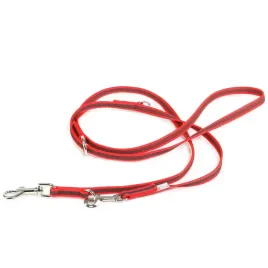 smycz-powlekana-idc-color-and-gray-14-mm-x-2-m-z-petla-czerwono-szara
