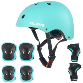 kask-ochronny-glerc-zestaw-m-cyjan-dla-dzieci-powyzej-8-lat-regulowany