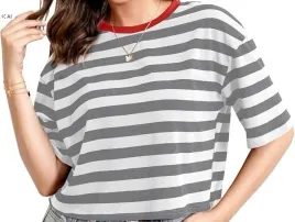 top-w-paski-hohololo-oversize-luzny-kroj-krotki-rekaw-l