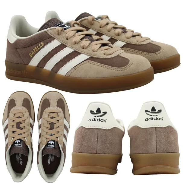 BUTY SPORTOWE ADIDAS GAZELLE DAMSKIE BRĄZOWE SNEAKERSY IF9646 r. 41 1/3
