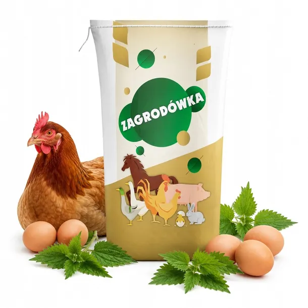 PASZA DLA KUR NIOSEK Z POKRZYWĄ KRUSZONKA 20KG ZAGRODÓWKA
