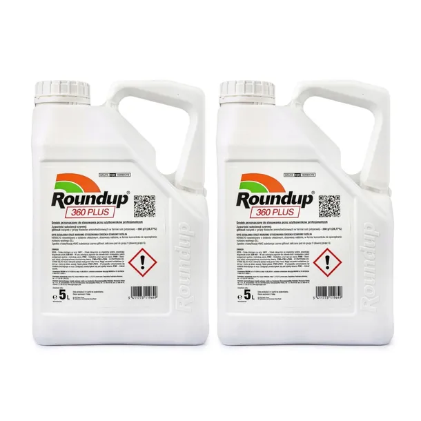 ROUNDUP 360 PLUS 5L (10L) RANDAP Glifosat Środek Chwastobójczy Na Perz