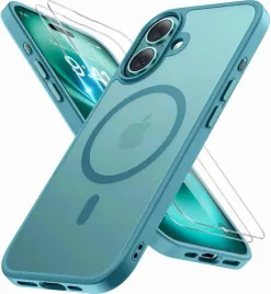 miracase-etui-magsafe-do-iphone-16-matowe-berylowa-zielen-2x-szklo-lcd