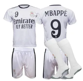 mbappe-stroj-pilkarski-sportowy-komplet-real-getry-152cm