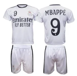 komplet-stroj-pilkarski-sportowy-bialy-real-mbappe-116cm