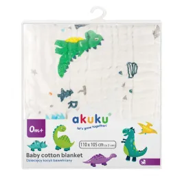 akuku-kocyk-muslinowy-110105-cm-dinozaury-a0685