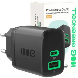 ladowarka-sieciowa-greencell-powersource-duo30-30w-1xusb-c-1xusb-a-pd-3-0-qc-4-0-czarna