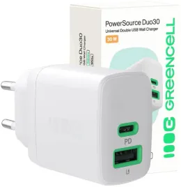 ladowarka-sieciowa-greencell-powersource-duo30-30w-1xusb-c-1xusb-a-pd-3-0-qc-4-0-biala