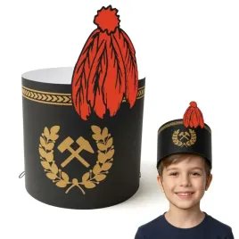 czapka-papierowa-barborka-czako-czarno-czerwony-26x55-cm