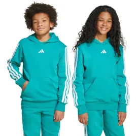 bluza-mlodziezowa-adidas-3-stripes-fleece-hoodie-225-turkusowa-jn2417