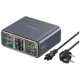 stacja-ladujaca-4smarts-gan-360w-5x-usb-c-usb-mocna-szybka-ekran-3-tryby