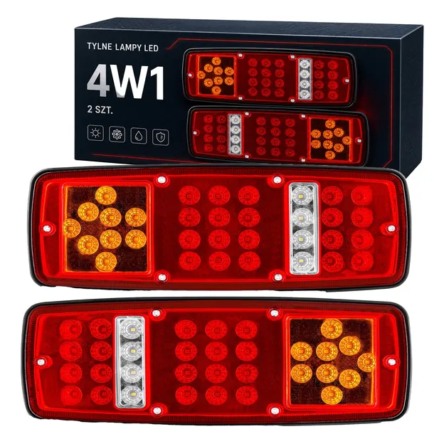 2x Lampa tylna zespolona LED POZYCYJNE STOP kierunkowskaz Uniwersalna