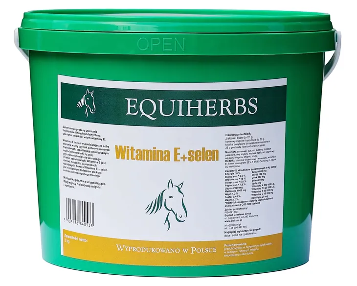 Witamina E+selen dla koni 2 kg EQUIHERBS