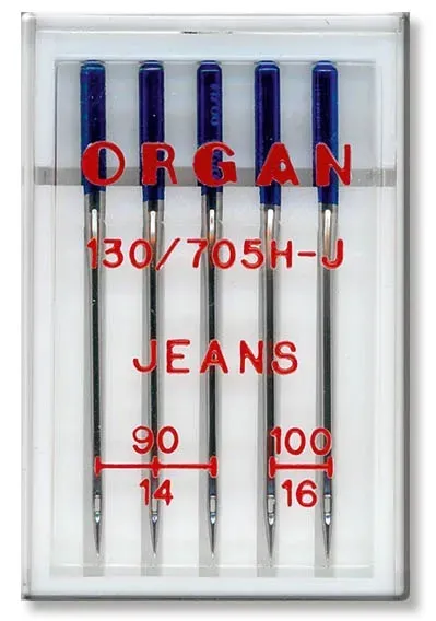 Igły do dżinsu półpłaskie Organ Jeans MIX 90-100
