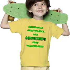 koszulka-dziecieca-edukacja-wazna-majkraft-waznejszy-152cm-zolta