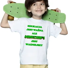 koszulka-dziecieca-edukacja-wazna-majkraft-waznejszy-140cm-biala