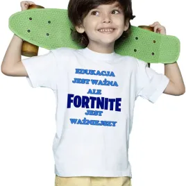 koszulka-dziecieca-edukaja-wazna-fortnajt-wazniejszy-158cm-biala