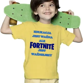 koszulka-dziecieca-edukaja-wazna-fortnajt-wazniejszy-152cm-zolta