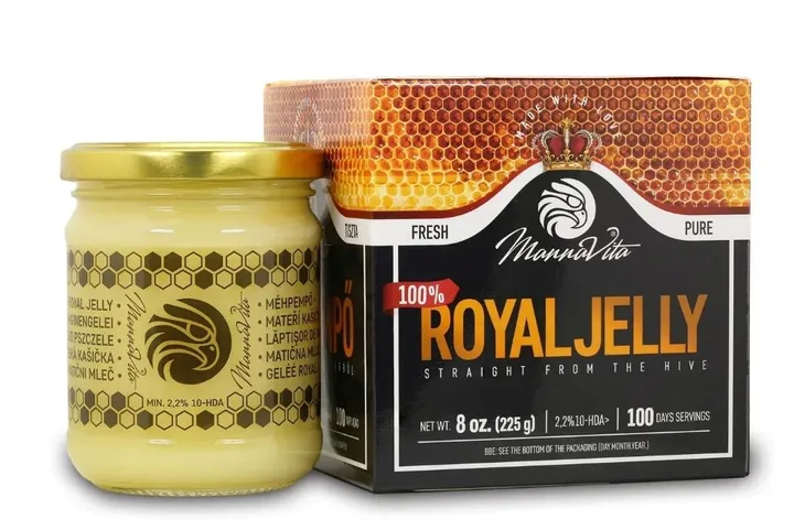 100% Mleczko Pszczele 2,2% 10-HDA 225g MannaVita