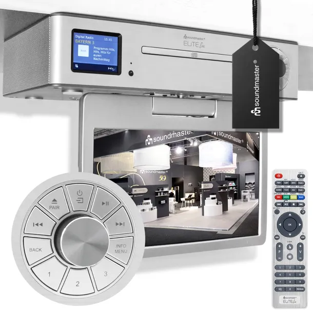 Soundmaster KTD1020SI Radio FM DAB+ Bluetooth Srebrny