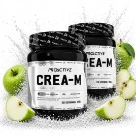 2x-kreatyna-monohydrat-w-proszku-sila-masa-zielone-jablko-proactive-250g