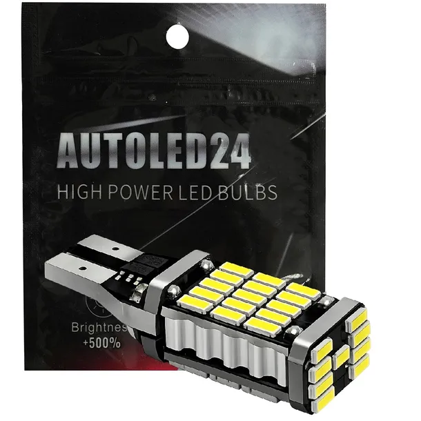 SUPER MOCNA ŻARÓWKA COFANIA 45 LED CANBUS RETRIFY T15 W16W WSTECZNY