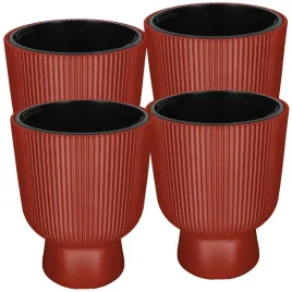 doniczka-kielich-z-wkladem-ryflowana-wysoka-miedziana-39-cm-zestaw-4-szt