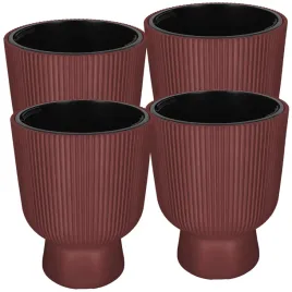 doniczka-kielich-z-wkladem-ryflowana-wysoka-brudny-roz-39-cm-zestaw-4-szt