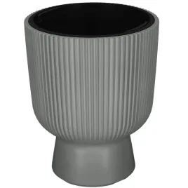 doniczka-kielich-z-wkladem-ryflowana-wysoka-szara-239-cm