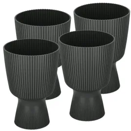 doniczka-kielich-ryflowana-prazki-plastikowa-czarna-146-cm-zestaw-4-szt
