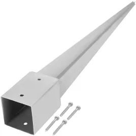 podstawa-slupa-kotwa-wbijana-stalowa-srebrna-100-x-100-x-900-mm