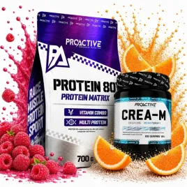 bialko-proactive-protein-80-700g-malina-kreatyna-crea-m-load-500g-orange