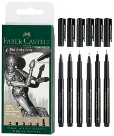 faber-castell-pisaki-artist-pen-pitt-6-sztuk-black