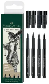 faber-castell-pisaki-artist-pen-pitt-4-szt-black