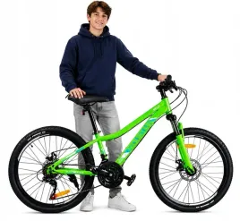 rower-gorski-mtb-24-cali-amortyzacja-hamulce-tarczowe-130-145cm-zielony