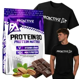 zestaw-bialko-proactive-protein-80-2250-czekolada-pistacja-t-shirt-r-m