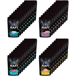 mokra-karma-dla-kota-rafi-mix-smakow-pasztet-40-x-100-g