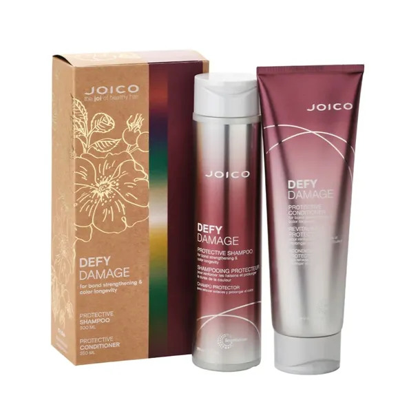 Joico Defy Damage Zestaw Szampon Odżywka 300+250ml Ochrona Box prezentowy