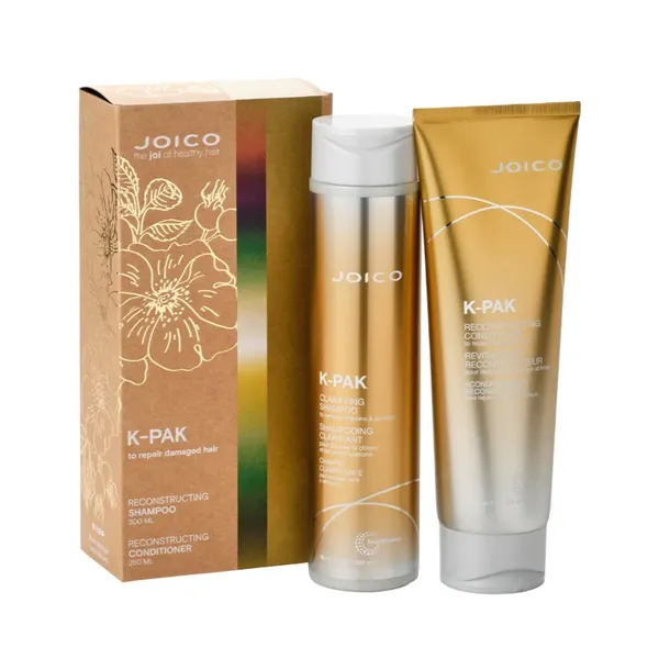 Joico K-Pak Zestaw na prezent Szampon Odżywka Odbudowa Zniszczone 300+250ml